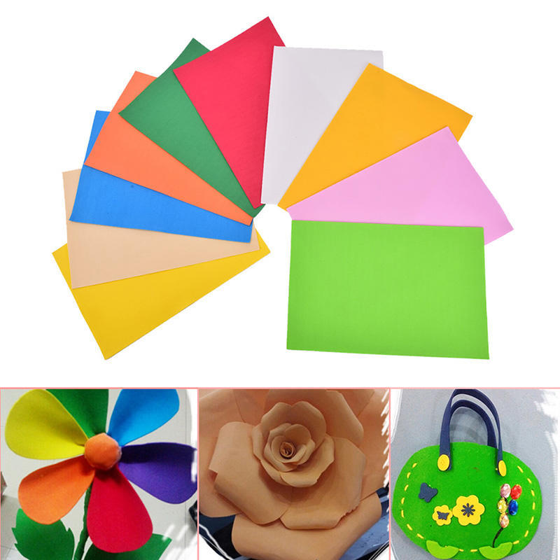 10Pcs/Pack EVA Foam Sheets Handmade Paper Fun Kids Craft Gift 260x185x2mm !!ßß 10Pcs/Pack EVA Foam Sheets Handmade Paper Fun Kids Craft Gift 260x185x2mm !!ßß