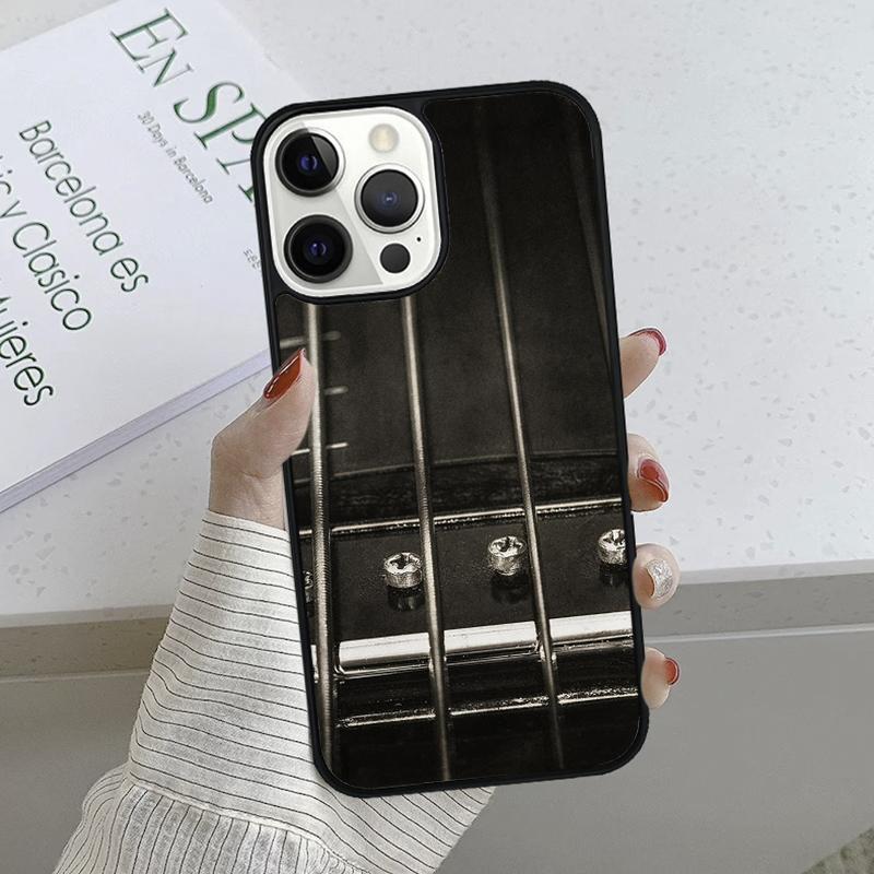 Guitar Bass Rock Strings Phone Case cover For iPhone 17 Air 15 16 16e 14 13 Pro Max Coque 12 11 Pro Max For Apple PLUS fundas