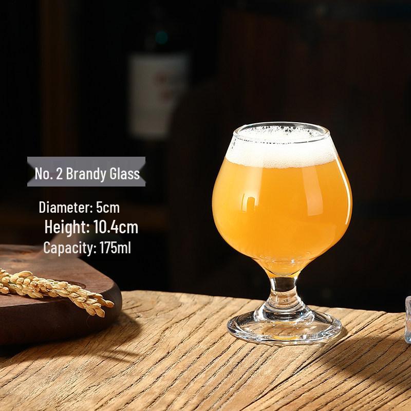 Craft Beer Mug 500ml Large Wine Glass Set – Wide Belly for Bar Tastings, Creative Design