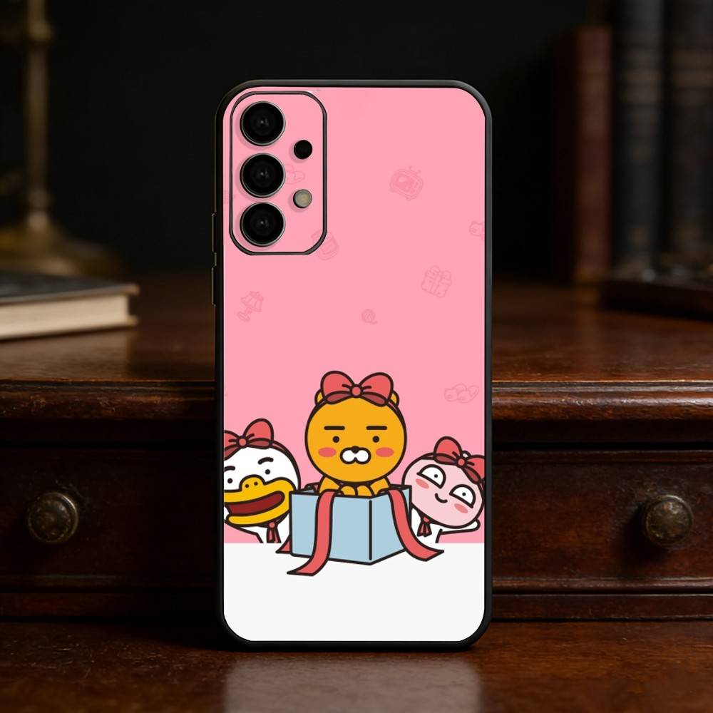 K-Kakao Friends phone Case For Samsung S25,24,21,22,23,30,Ultra,20,Plus,Fe,Lite,Note Soft Black Cover