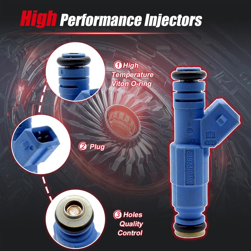 4PCS Fuel Injectors For BMW 325i 2.5L L6 1987-1993 13641734776 F01R00M082 0280155885