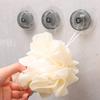 5PCS Transparent Suction Cup Adhesive Hooks Portable Suction Cup Base Replacement Wall Hanging Storage Hook Multifunctional