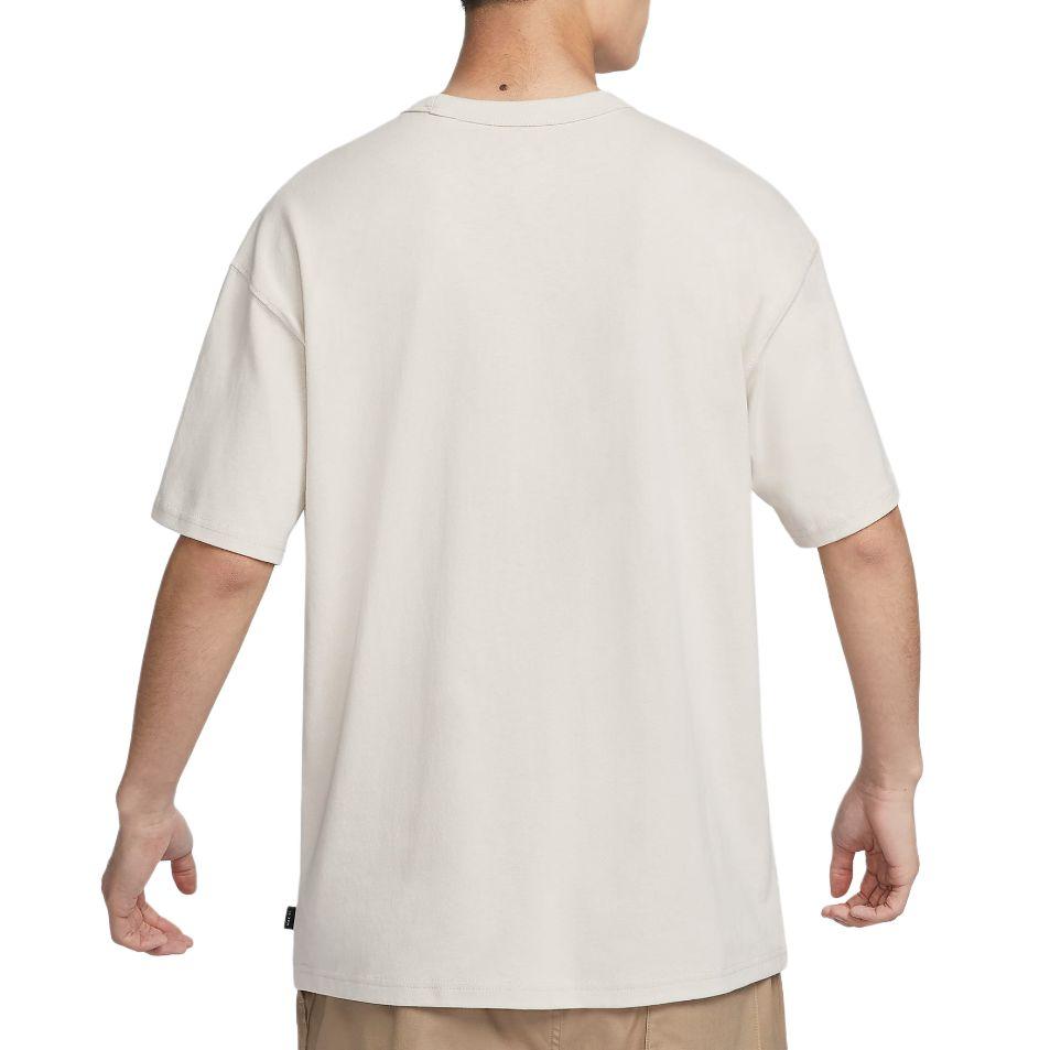 Nike T Shirts Men's White Crew Neck Moderate Straight Fit DO7393-030-X
