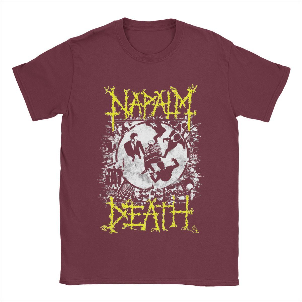 

Мужские футболки Napalm Death Novelty 100% Хлопковая футболка с коротким рукавом Футболки с круглым вырезом Одежда Классика XXXXXL