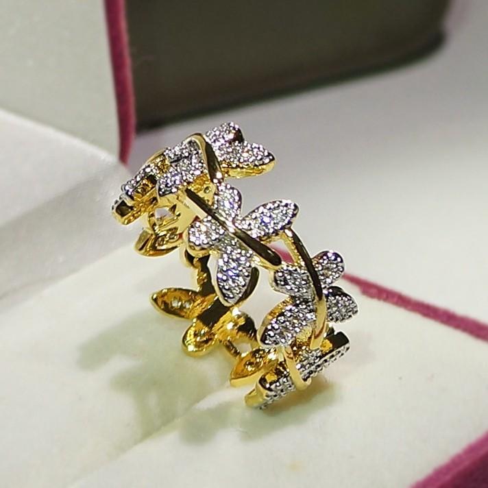Jewelry Butterfly Gold Ring Women'S Jewelry