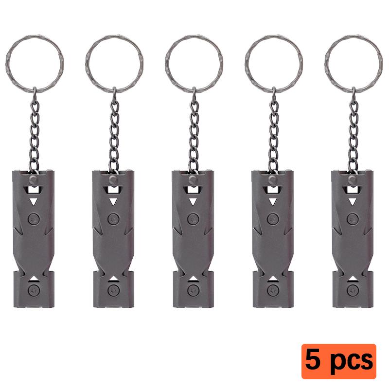 Double-Barreled Survival Whistle, High Decibel Pendant Keychain Whistle for Ourdoor Survival Emergency Camping Portable Whistle