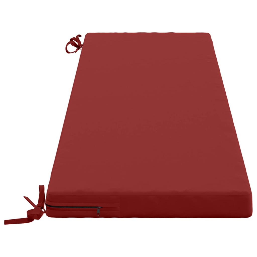 2 Piece Bench Cushions SOEST 2 Pcs. 100percent Polyester Wine Red