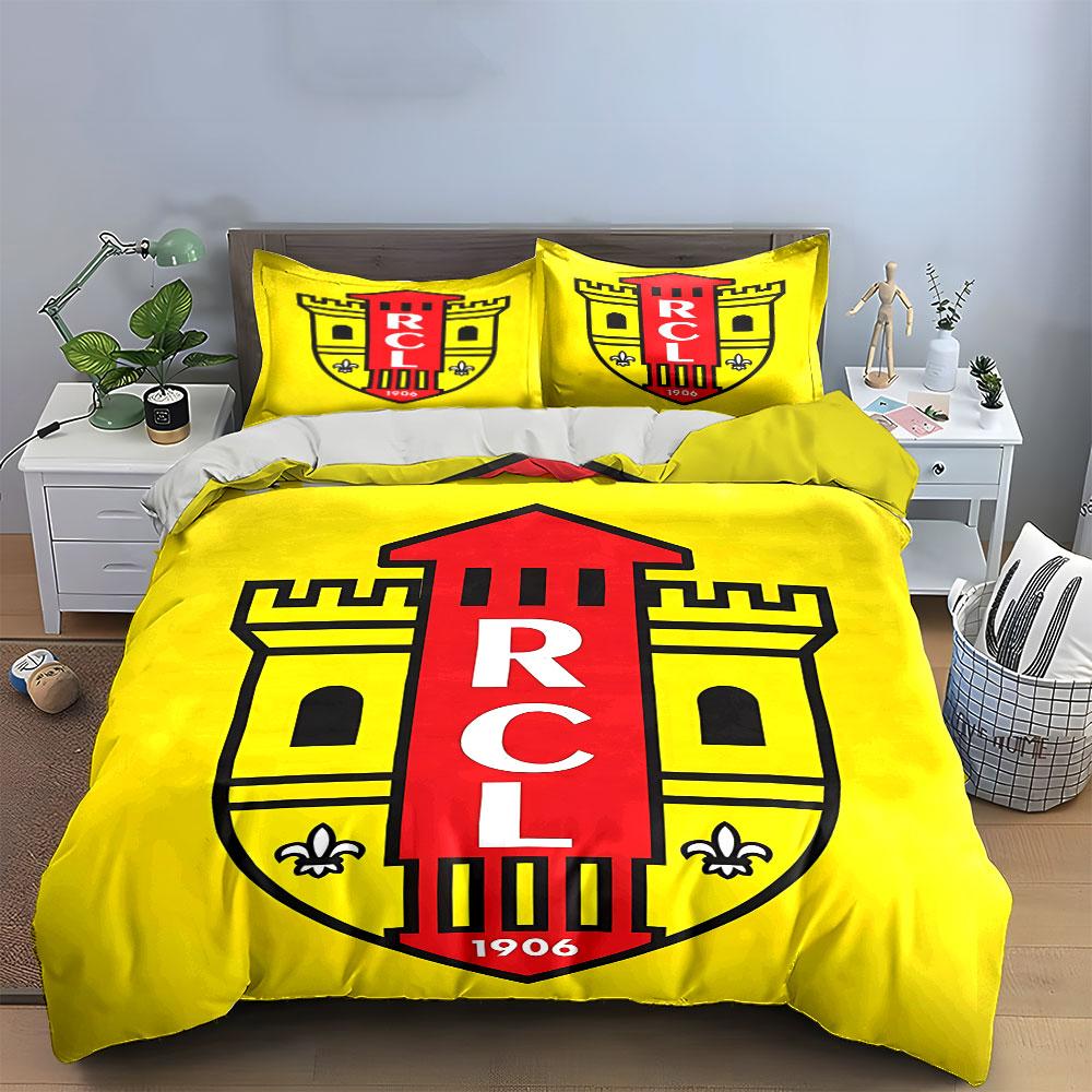 RCL Yellow Castle 1906 Set Bedding Duvet Cover Set Duvet Cover Pillowcases (1 * Duvet Cover 2 * Pillowcases, Without Duvet Insert)