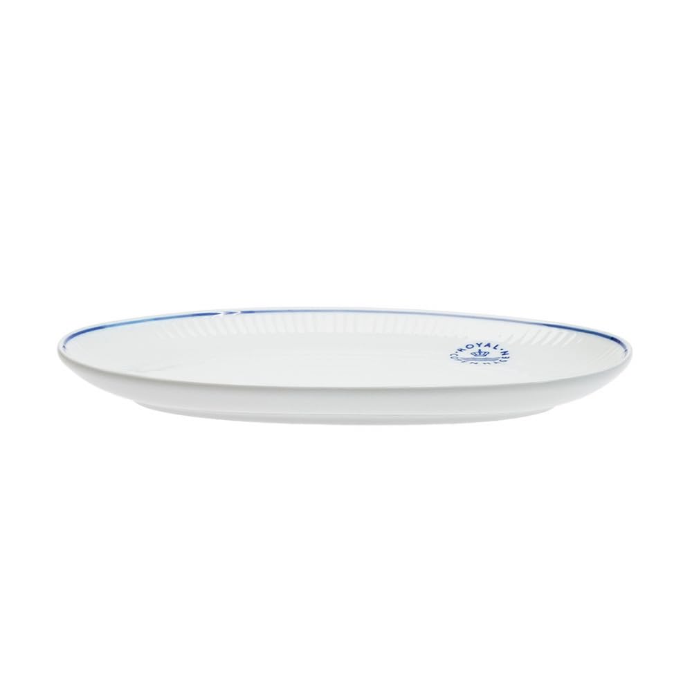 [Officially Imported] Royal Copenhagen Blue Line Oval Dish Plate, 23cm, 1058879