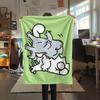 1 Pezzo Coperta in Flanella con Stampa Simon's Cat, Alta qualità Confortevole per Tutte le Stagioni, Decorazione per la Casa, Calore e Comfort, Perfetta per Regali di Natale