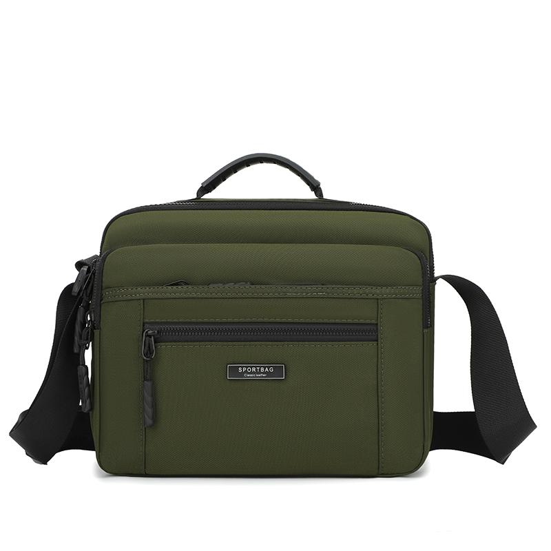 Men's Crossbody Bag Large Capacity Multi-Layer Business Handbag Traveling Shoulder Bag