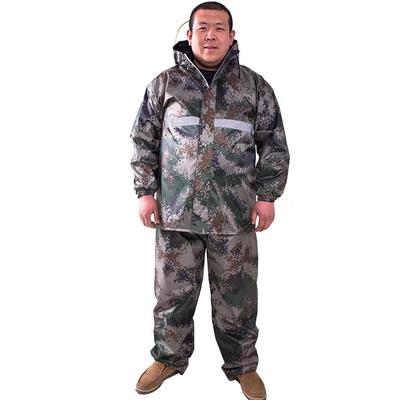 [PEAHENX] Men's Raincoat Set (Top and Bottom) - Rain Suit, Rainwear for Outdoor Activities, Disaster Preparedness, Cycling, Motorcycling, Commuting, H