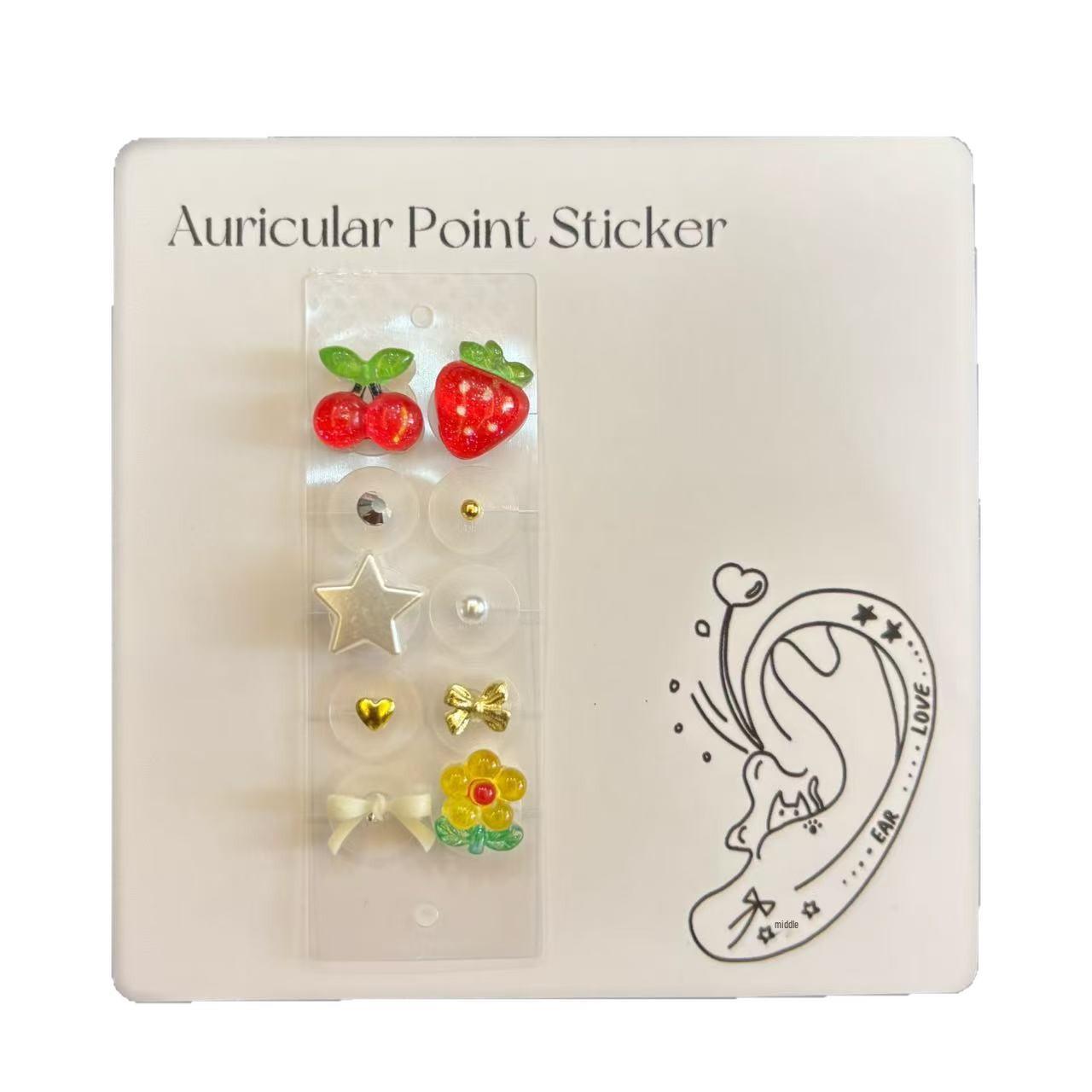 

Sheyuwu Серия фруктов Клипсы - Модные наклейки на уши для милой девушки (10 кусочков)