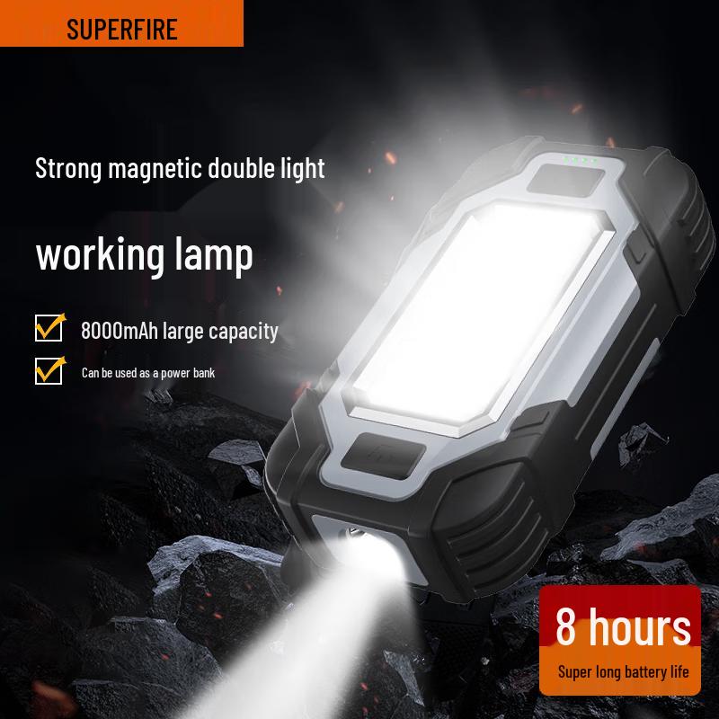 SupFire Portable Rechargeable LED Work Lights & Floodlights