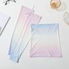 2Pcs/Set Face Guard Sun Protection Oversleeve Set, Ice Silk Cooling Fabric Arm Sleeves with Thumb Buckle Cuffs, Outdoor Cycling Driving Beach Summer