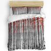 Red Leaves Birch Tree Forest Bedding Set 3pcs Duvet Cover Pillowcase Kids Adult Quilt Cover Double Bed Set Home Textile