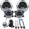 7-inch JEEP Wrangler RGB LED Headlights & Fog Lights Set, 60W