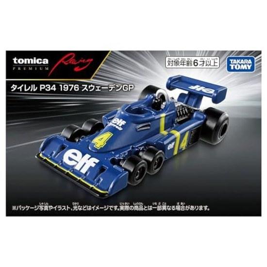 Takara Tomy Tomica Premium Racing Tyrrell P34 1976 Sweden GP Miniature Car Toy Ages 6 Up