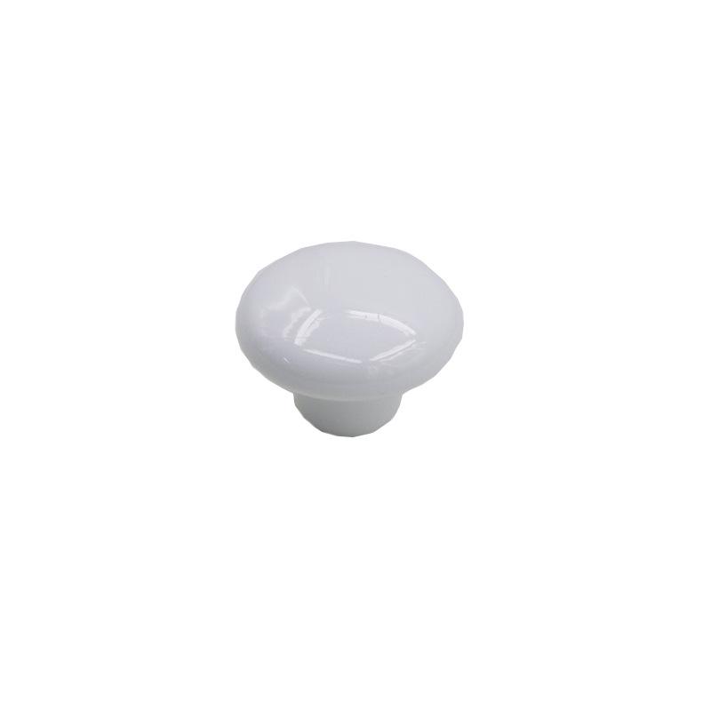 European Zinc Alloy Ceramic Handle: Modern Black & White Cabinet and Wardrobe Pull