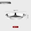316L Stainless Steel Plate, Thickened Household Round Dish, Durable Food-Grade Serving Tray, Steaming Plate for Preparing Meals