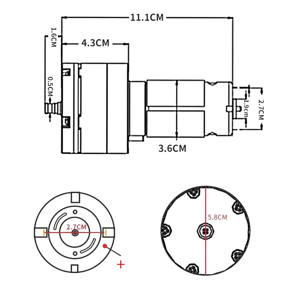 DC 12V 24V 50Kpa Low Noise Large Separator Suction Diaphragm Air Pump