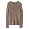 Lekasha Women's Pure Cashmere Round Neck Sweater - Loose, Solid Color, Warm Base Layer for Autumn and Winter