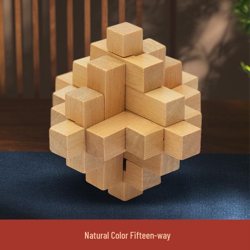 

Набор замков Кунмина и Лубаня: Деревянные пазлы-конструкторы для детей - Образовательная игрушка высокой сложности