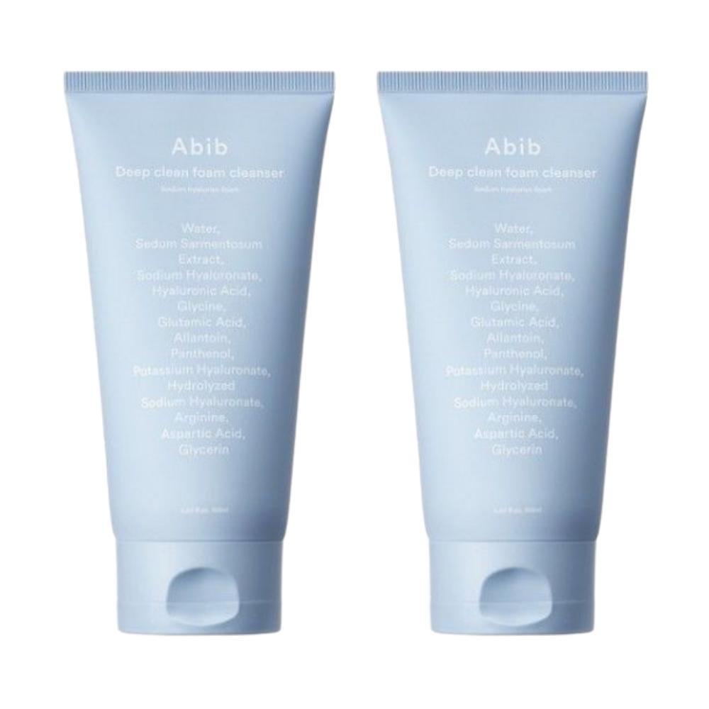 Abib Deep Clean Foam Cleanser Hyaluron Moisture Foam Hydrating Face Wash 150ml (2pcs)