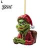 Acrylic Christmas Ornament Green Hair Elf Decoration Reusable Holiday Decor Xmas Tree Car Rearview Mirror Hanging Pendant Party Supplies Gift Durable