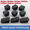4-80Pc PE Plastic Inclined Plug 19*19-20*40 Adjustable Square Tube Plug Head Table and Chair Foot Pad Inclined Square Tube Cover