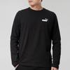 PUMA Essentials Long T Shirts Men's Black Crew Neck Moderate Straight Fit 845924-01