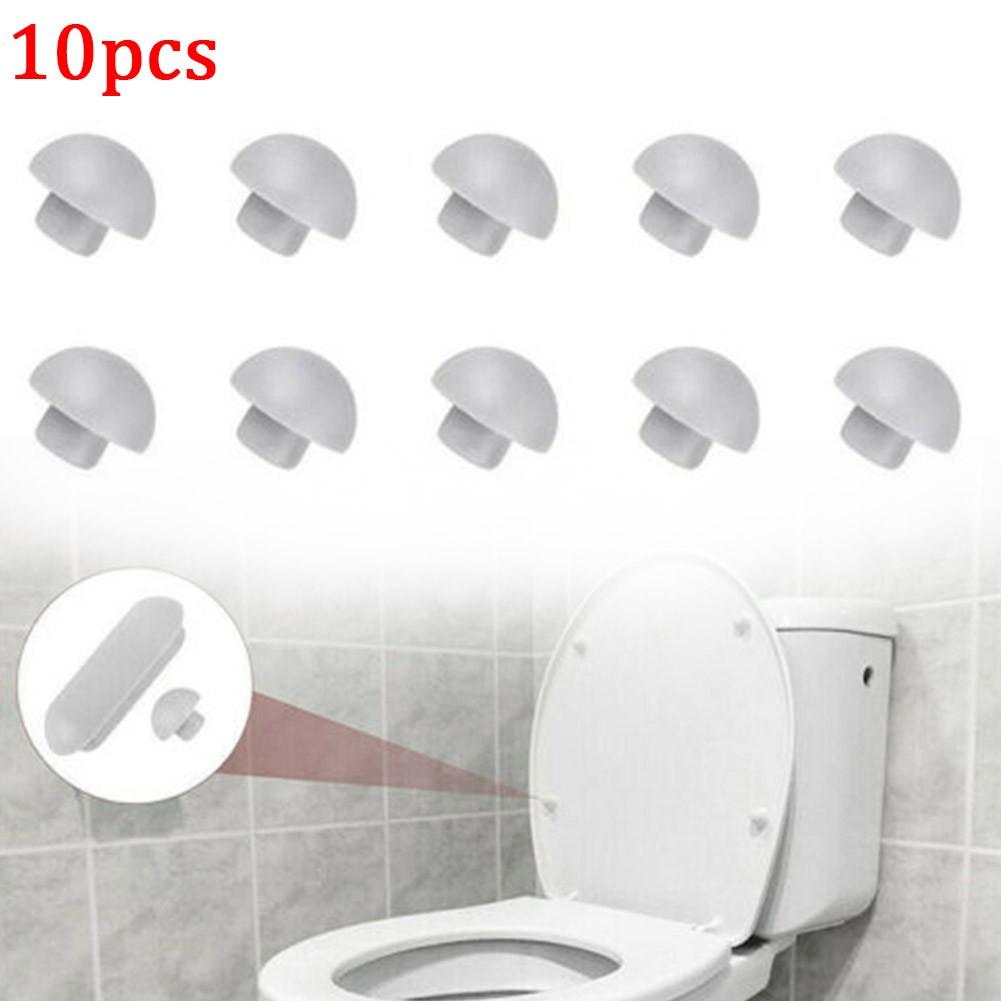 Toilet Seat Bumpers White ABS+TPE Accessories Cushion