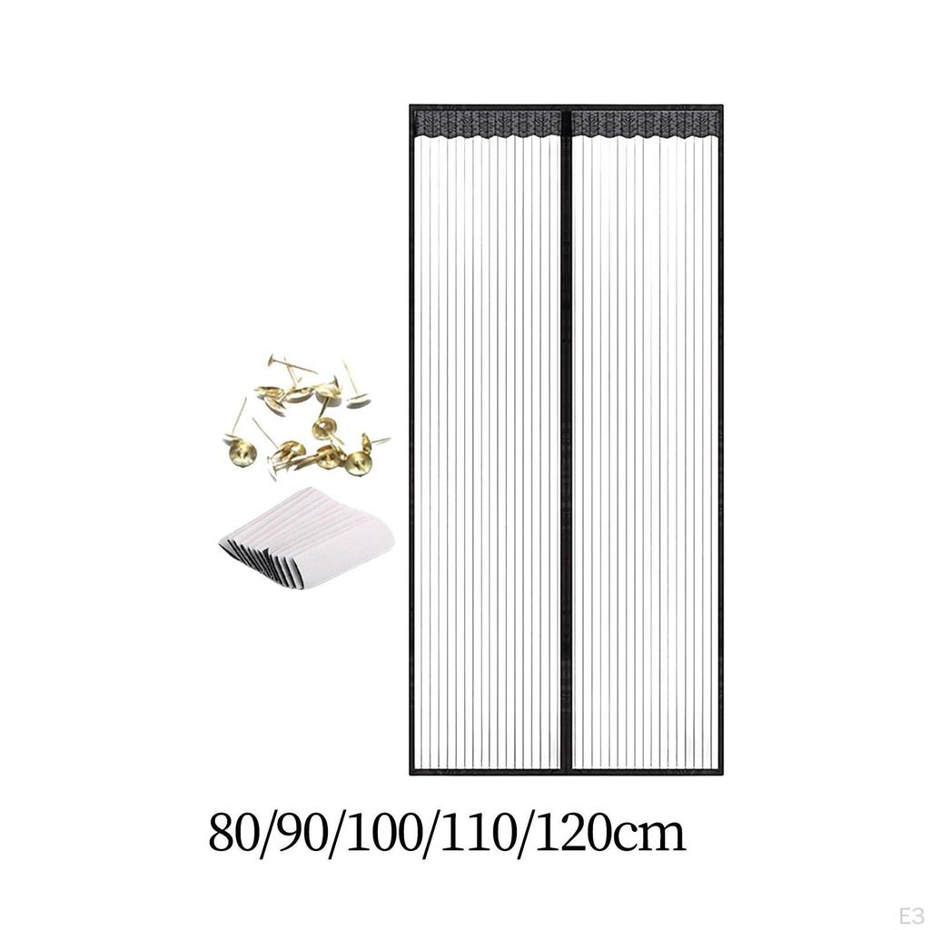 Magnetic Mesh Door Easy Install Curtain for Kitchen Bedroom Apartment 80x210cm