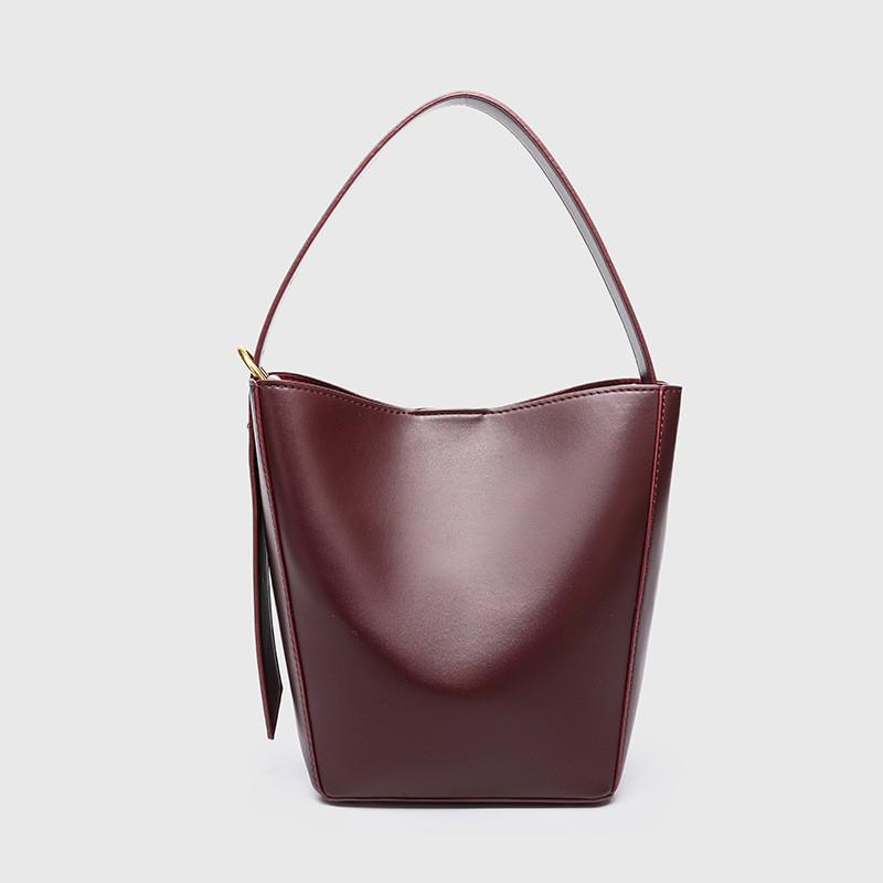 Z Home Cross-border Bucket Mother-in-child Bag 2025 New Large Capacity Diagonal Fashionable Burgundy Red Hot Hand