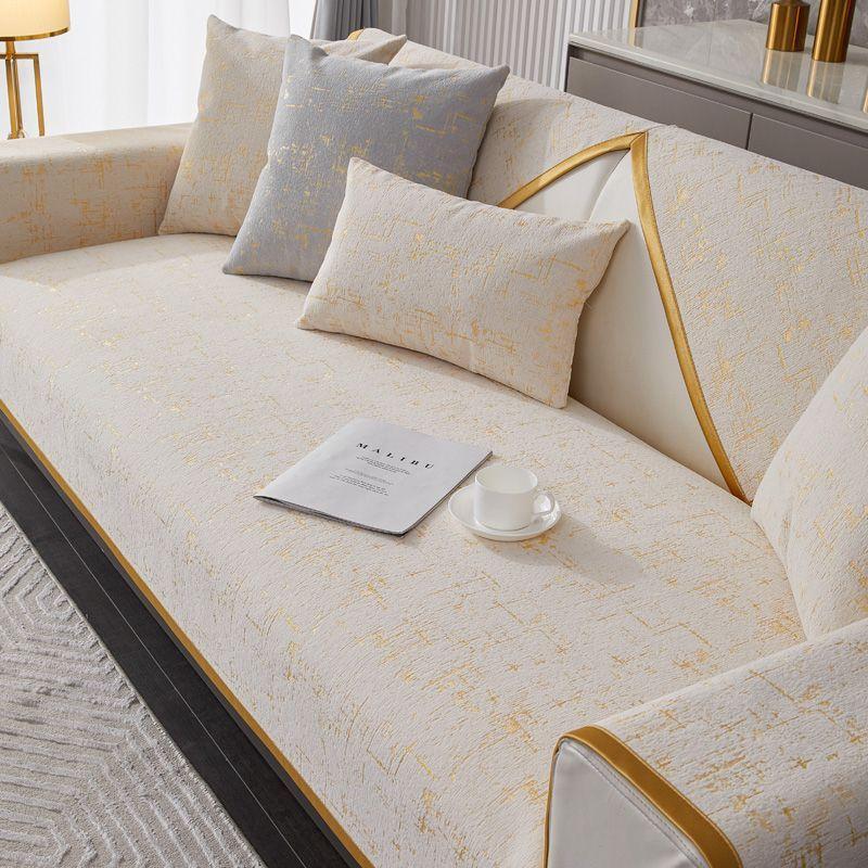 Poduszka na sofę Chenille, uniwersalna na cały sezon, prosta i nowoczesna poduszka na siedzisko, antypoślizgowa, lekka, luksusowa poduszka na sofę, oparcie