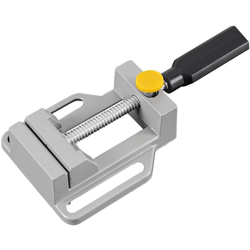 Heavy-Duty Aluminum Alloy Multifunctional Bench Vise with Flat Jaws