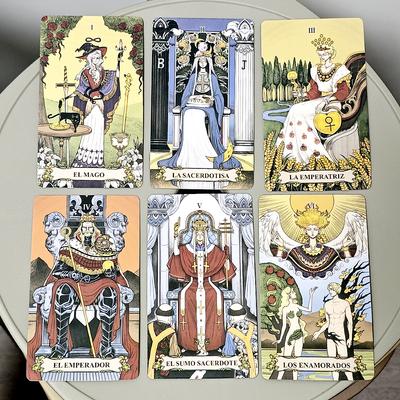 Secret Mirror Tarot Deck 78 Pcs Modern Tarot Cards with Healing Energy To Illuminate Life’s Shadows and Light Spanish 10.3*6cm