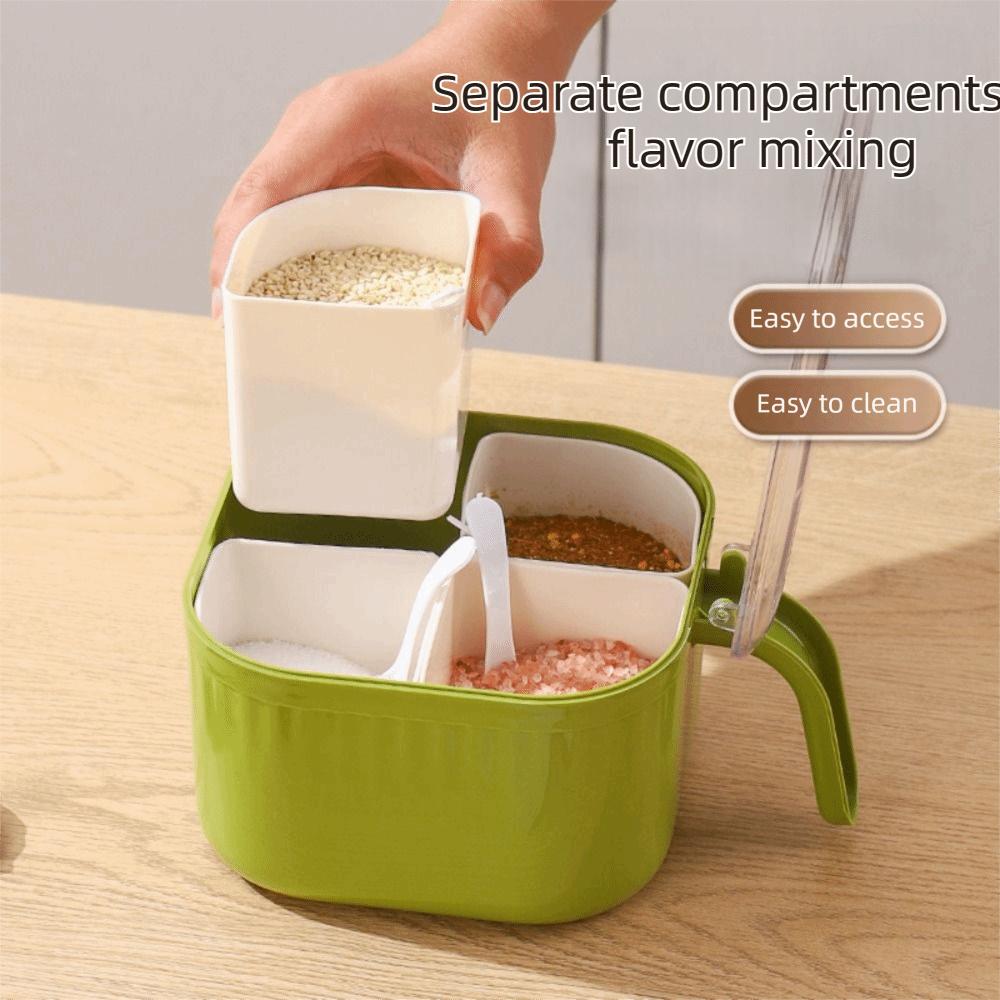 Moisture-proof Seasoning Box Sealed Spice Container Easy To Clean Condiment Jar Gadgets