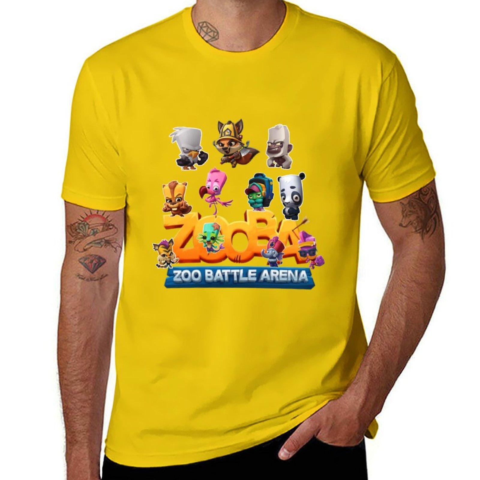 

zooba T-Shirt anime summer clothes for a boy shirts graphic tees T-shirts for men cotton S
