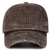 Unisex Boston Hole Washing Embroidery Baseball Caps Spring Autumn Outdoor Adjustable Casual Hats Sunscreen Hat Sports Cap
