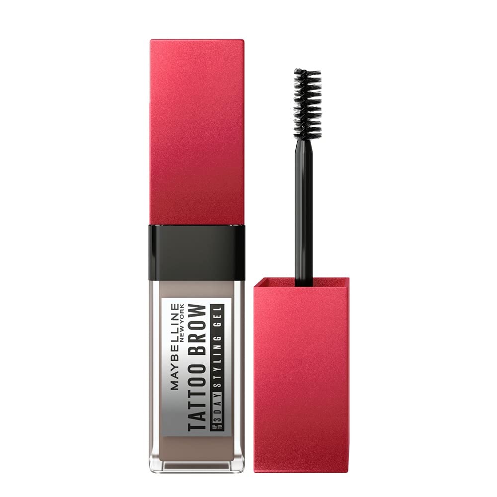 Maybelline New York Tattoo Brow 3 Day Styling Brow Gel Deep Brown Semi-Permanent Tinted Eyebrow Gel 6ml