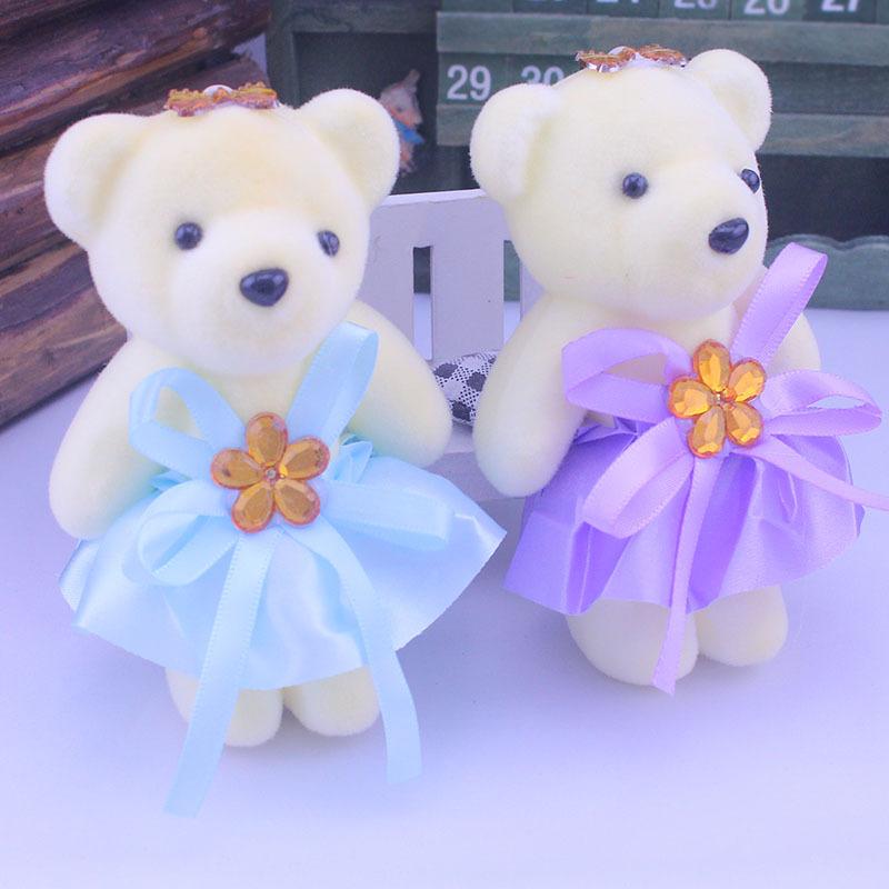 10Pcs Graduation Bouquet Bear Accessories Cartoon Bouquet Decoration Bear Doll Diy Graduation Bear Decoration