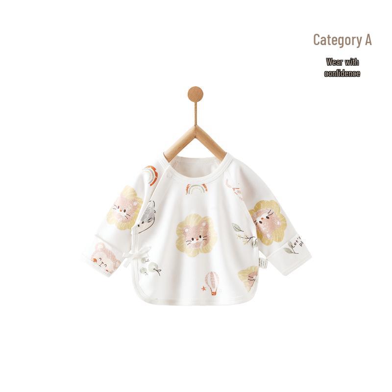 Neugeborenes T-Shirt aus reiner Baumwolle ohne Etikett – Frühling/Herbst Stil