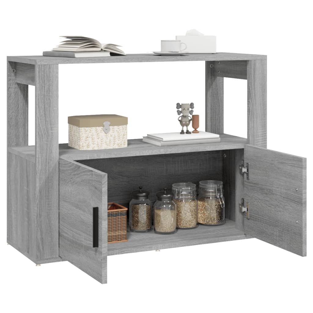 Sideboard Gray Sonoma 80x30x60 cm Particleboard