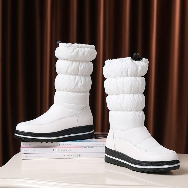 Women's snow boots winter warm and comfortable non-slip long-staple shoes large size casual cotton shoes