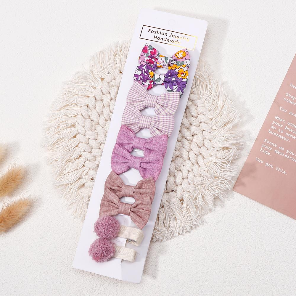 

10 шт./лот Ручная печать Банты для волос Заколка для волос для маленьких девочек Милые вельветовые Безопасные заколки Заколки Детские аксессуары для волос Size fits all