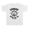 Magliette Grafiche con Scheletro del Film Classico I Goonies Never Say Die per Uomo Donna Abbigliamento Gotico Rock Magliette Cotone Oversize Gotico