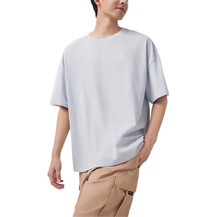 Puma T Shirt Unisex Platinum Gray 621981-80