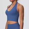 Elegant Backless Halter Yoga Bra – Seamless Breathable Sports and Fitness Vest