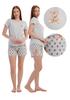 Women's Pajama Shorts Short Sleeve Vienetta Cotton M Loose Nice For Summer